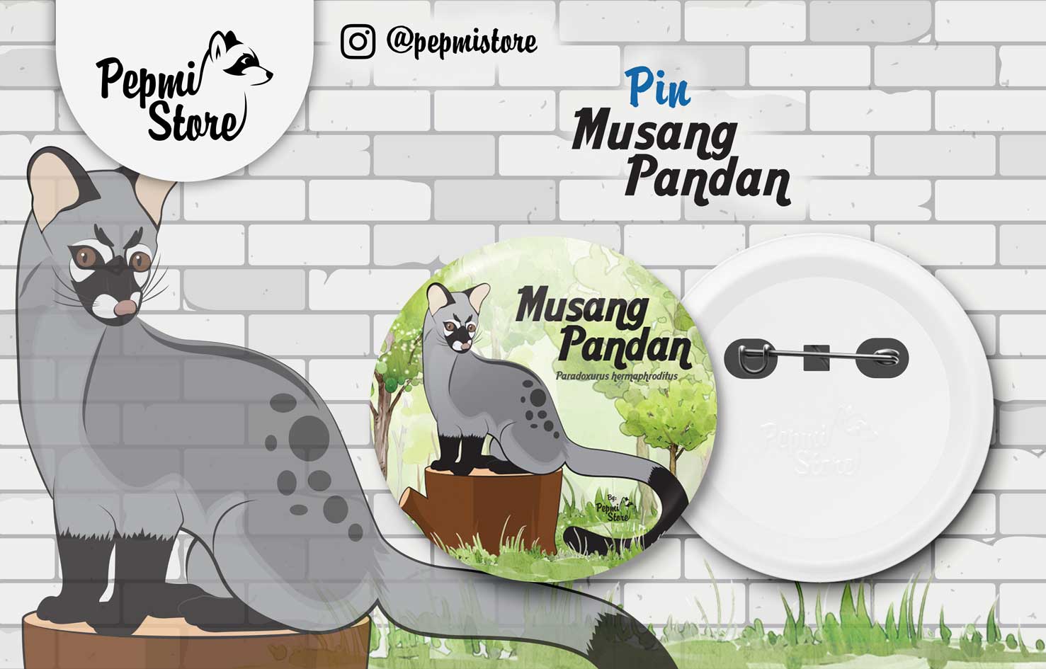 Pin Musang Pandan Hutan CEGAH SEKARANG JUGA